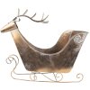 Clayre & Eef 5Y1089 Decoración Trineo 54x26x49 cm Color oro