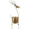 Clayre & Eef 5Y1090 Decoración maceta ciervo 29x22x78 cm Color oro
