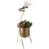 Clayre & Eef 5Y1090 Decoración maceta ciervo 29x22x78 cm Color oro