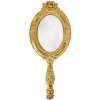 Clayre & Eef 62S262 Espejo de Mano 10x1x25 cm Color Dorado