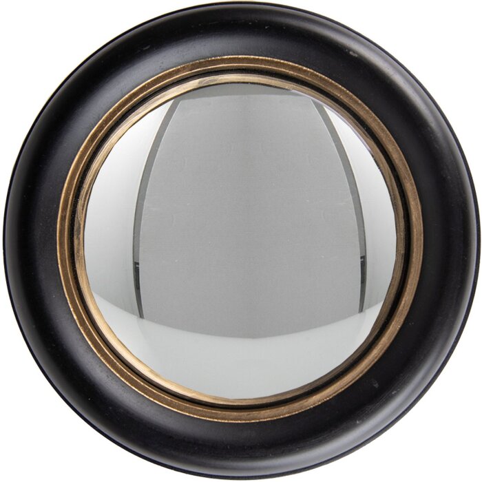 Clayre & Eef 62S282M Espejo Ø 23x2 cm Negro - Dorado