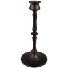 Clayre & Eef 65080 Candelero Ø 10x23 cm Negro