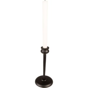 Clayre & Eef 65083 Candelero Ø 10x21 cm Negro