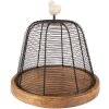 Clayre & Eef 65091 Casquete Ø 24x24 cm Marrón - Beige Casquete de cobertura