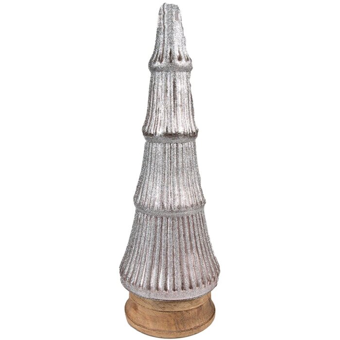 Clayre & Eef 65124 Árbol de Navidad Ø 15x44 cm Rosa
