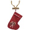 Clayre & Eef 65141 Porta Medias de Navidad Cornamenta 14x12x17 cm