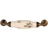 Clayre & Eef 65167B Mango 17x5x3 cm Blanco - Dorado