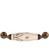 Clayre & Eef 65167F Mango 17x5x3 cm Blanco - Dorado