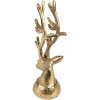 Clayre & Eef 6AL0063 Decoración Estatua Reno 8x7x20 cm Color Dorado