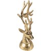 Clayre & Eef 6AL0063 Decoración Estatua Reno 8x7x20 cm Color Dorado