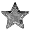 Clayre & Eef 6CE1465 Cuenco 20x19x2 cm Estrella decorativa plateada