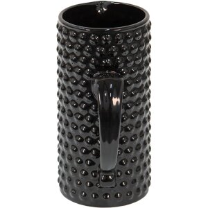 Clayre & Eef 6CE1474 Jarra Decorativa 14x9x20 cm Jarra Decorativa Negra