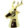 Clayre & Eef 6CE1501 Decoración Reno 15x12x19 cm Color oro