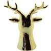 Clayre & Eef 6CE1501 Decoración Reno 15x12x19 cm Color oro