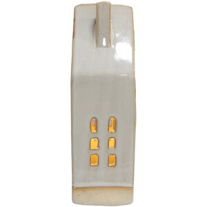 Clayre & Eef 6CE1504 Decoración Casa con LED 8x5x18 cm Beige