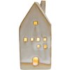 Clayre & Eef 6CE1506 Decoración Casa con LED 5x5x12 cm Beige