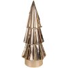 Clayre & Eef 6CE1508 Decoración Árbol de Navidad Ø 6x16 cm Color oro