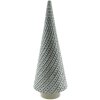 Clayre & Eef 6CE1512 Decoración Árbol de Navidad Ø 10x27 cm Gris