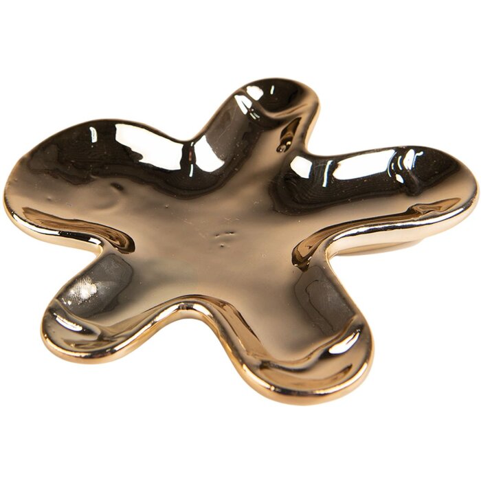 Clayre & Eef 6CE1515 Cuenco decorativo 13x12x1 cm Color dorado