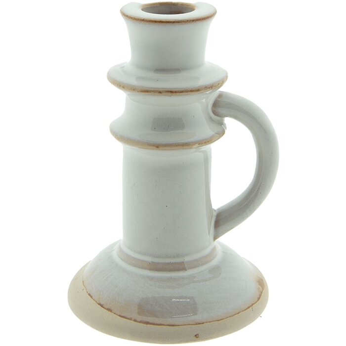 Clayre & Eef 6CE1518 Candelero Ø 10x14 cm Beige