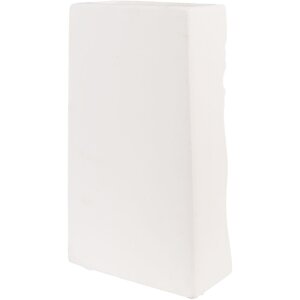 Clayre & Eef 6CE1527 Jarrón Decoración 15x9x25 cm Blanco