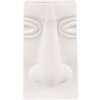 Clayre & Eef 6CE1527 Jarrón Decoración 15x9x25 cm Blanco