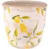 Clayre & Eef 6CE1529S Maceta decorativa Ø 14x14 cm Amarillo