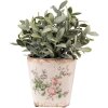 Clayre & Eef 6CE1540S Maceta decorativa 13x13x12 cm Rosa - Beige