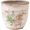 Clayre & Eef 6CE1541M Maceta decorativa Ø 15x14 cm Rosa - Beige