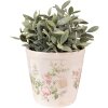 Clayre & Eef 6CE1544L Maceta decorativa Ø 17x16 cm Rosa - Beige