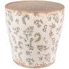 Clayre & Eef 6CE1545L Maceta decorativa Ø 17x16 cm Verde - Beige