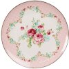 Clayre & Eef 6CEDP0127 Plato Pequeño Ø 21x2 cm Plato Desayuno Rosa