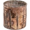 Clayre & Eef 6GL3590 Portacandelitas Ø 9x9 cm Portavelas de cristal rosa