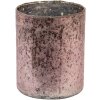 Clayre & Eef 6GL3599 Portacandelitas Ø 13x15 cm Rosa