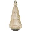 Clayre & Eef 6GL3603 Árbol de Navidad Ø 13x30 cm Color plata