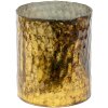 Clayre & Eef 6GL3614 Portacandelitas Ø 11x13 cm Color Dorado - Marrón Portavelas