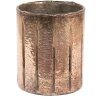 Clayre & Eef 6GL3629 Portacandelitas Ø 13x16 cm Portavelas de cristal rosa
