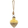 Clayre & Eef 6GL3654 Adorno de Navidad Ø 8x11 cm Adorno de Navidad dorado