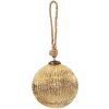 Clayre & Eef 6GL3657 Bola de Navidad Ø 5x5 cm Bola de Navidad dorada