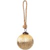 Clayre & Eef 6GL3658 Adorno de Navidad Ø 7x7 cm Adorno de Navidad dorado