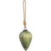 Clayre & Eef 6GL3666 Bola de Navidad Ø 9x14 cm Bola de Navidad Verde