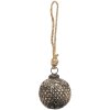 Clayre & Eef 6GL3687 Bola de Navidad Ø 7x7 cm Bola de Navidad Marrón
