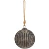 Clayre & Eef 6GL3696 Bola de Navidad Ø 15x15 cm Bola de Navidad Marrón