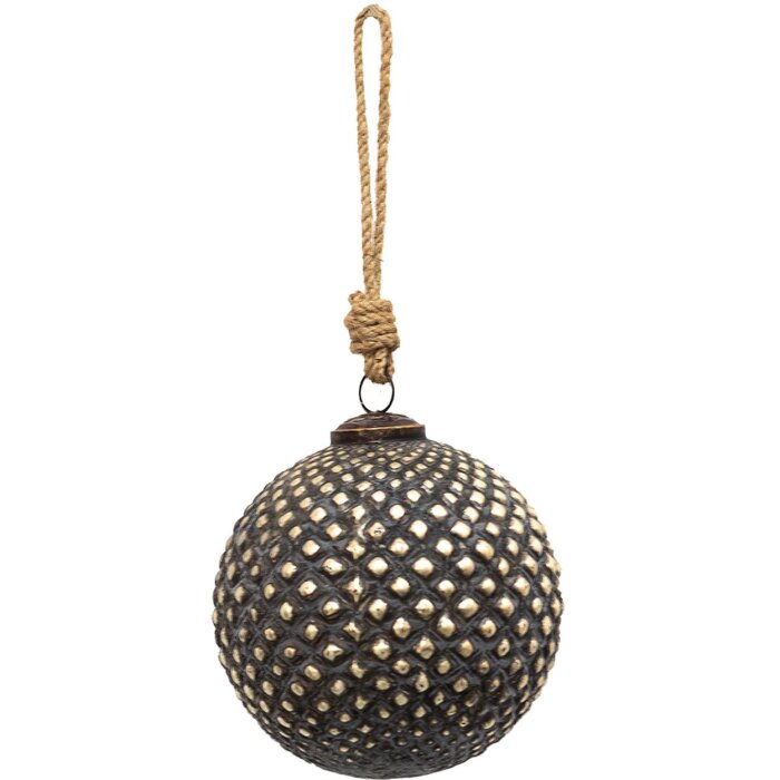 Clayre & Eef 6GL3700 Bola de Árbol de Navidad Ø 11x11 cm Marrón