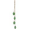 Clayre & Eef 6GL3708 Guirnalda Decorativa Bolas de Navidad 7x5x67 cm Verde