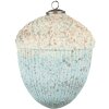 Clayre & Eef 6GL3715 Bola de Navidad Ø 15x20 cm Turquesa - Beige Bola de Navidad XL