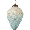 Clayre & Eef 6GL3720 Bola de Navidad Ø 8x10 cm Turquesa