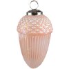 Clayre & Eef 6GL3726 Bola de Navidad Ø 7x12 cm Bola de Navidad Rosa