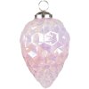 Clayre & Eef 6GL3727 Bola de Navidad Ø 6x11 cm Bola de Navidad Rosa