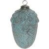 Clayre & Eef 6GL3741 Bola de Navidad Ø 10x16 cm Bola de Navidad Verde